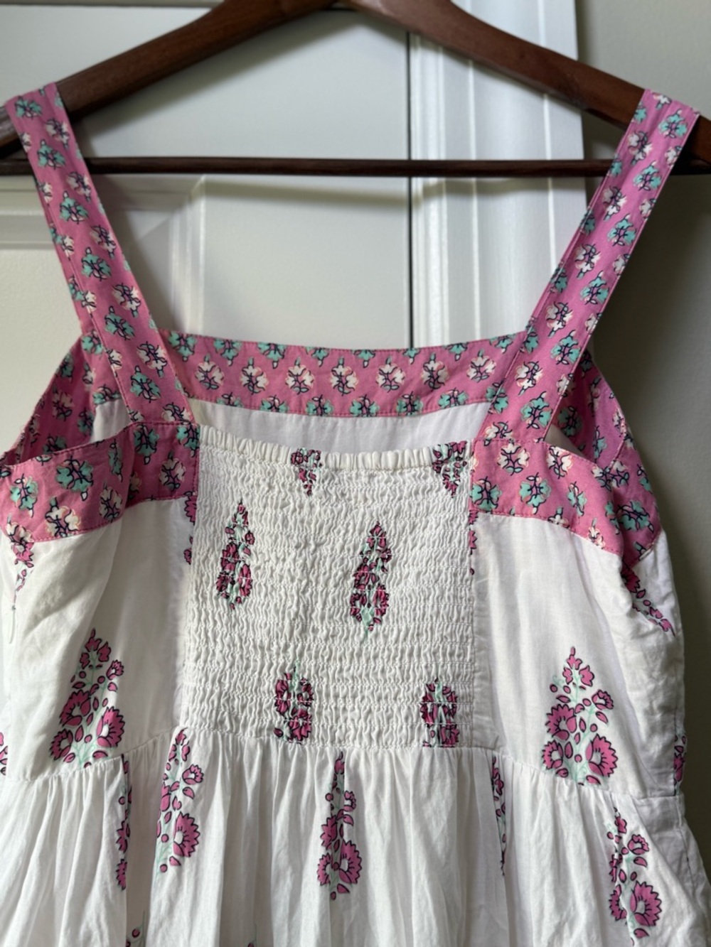 J. Crew Block Print Square Sun Dress Sz 4 - Picture 6 of 11